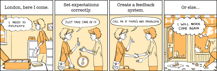 Successful Delegation comic strip